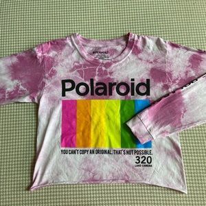 Polaroid L/S crop tee